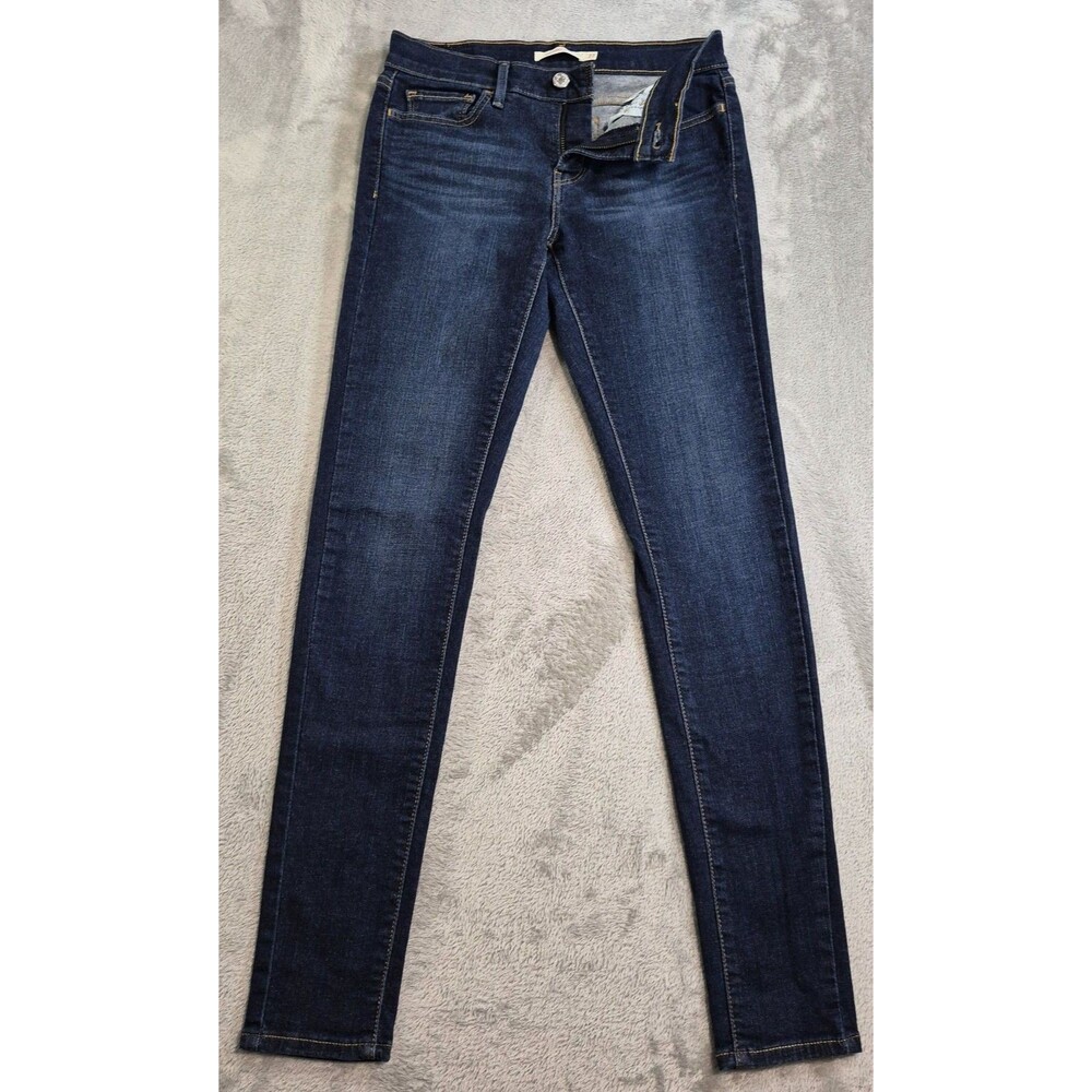 Levi's 710 Super Skinny Jeans Womens 27 Blue Med Wash Mid Rise Stretch Denim